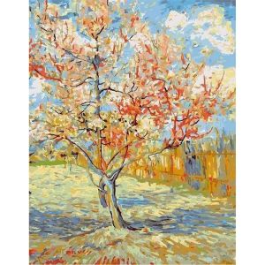 Figured'Art Peinture par Num&eacute;ro Adulte Van Gogh P&ecirc;cher - Activit&eacute; Manuelle Kit de Loisir Cr&eacute;atif DIY Num&eacute;ro d'Art Complet - 40x50cm sans ch&acirc;ssis en bois