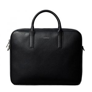 Calvin Klein Sac d'ordinateur fermeture &agrave; glissi&egrave;re signature