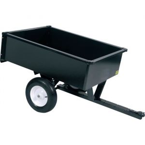 JARDIN PRATIC Remorque avec benne basculante - Capacité : 300 Kg - Acier - Capacité de charge maximale de 300kg - Dimensions de la benne: 112 x 75 x 30 cm