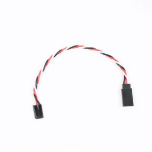 Etronix 15cm 22AWG (0.64mm diam - 0.326mm2 sect) Rallonge servo Futaba torsade