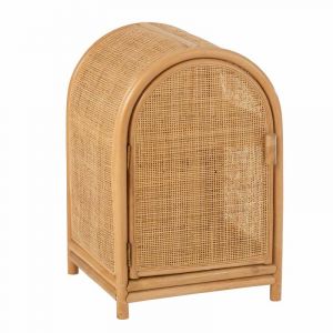 Étagère 1 Porte en Rotin "Ellen" 60cm Naturel Prix