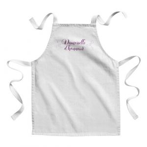 Fabulous Tablier Enfant Cuisine Demoiselle d'Honneur Calligraphie - Qualit&eacute; Premium 100% Coton