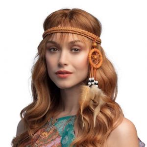 Boland 44569 - Bandeau attrape-rêves pour costume et fête, bandeau pour les cheveux pour costumes de carnaval, fête à thème ou carnaval