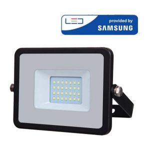 Image de V-TAC Projecteur LED Pro Noir 20W Samsung Chip Vt-20 - Blanc Froid - 6400k - 100 Deg