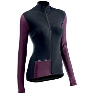 Northwave Women's Allure Jersey - Maillot de cyclisme taille XS, noir/violet