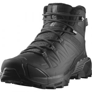 Salomon X Ultra Snowpilot Chaussures Imperméables de randonnée pour Homme, Stabilité sur la neige, Chaleur longue durée, Protection optimale pour l’hiver, Black, 42