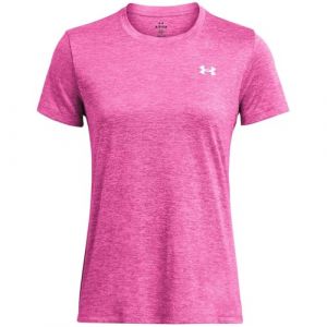 Image de Under Armour T-shirt Tech Twist à manches courtes rose vif pour femme - XS