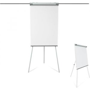 Chevalet de Conf&eacute;rence 67 x 105 cm Magn&eacute;tique Effa&ccedil;able - Paperboard Tableau Magn&eacute;tique Blanc