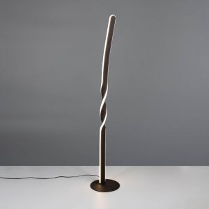 Reality Leuchten Lampadaire LED lampadaire liseuse métal noir mat interrupteur à pied H 110 cm