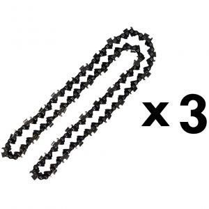 GT Garden Lot de 3 cha&icirc;nes 76 maillons pour tron&ccedil;onneuse