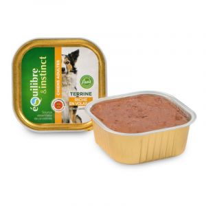 Image de Equilibre & instinct Terrine Riche en volaille pour Chien Adulte - Lot de 9 barquettes de 300g