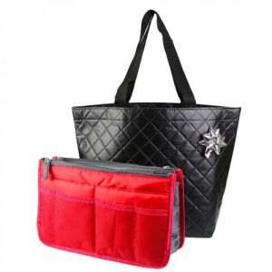 PACK TONEK PACK Cadeau Femme / Organiseur de sac &agrave; main + Sac de ville + Emballage Noel