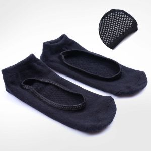 Chaussettes de Yoga antidérapantes noires