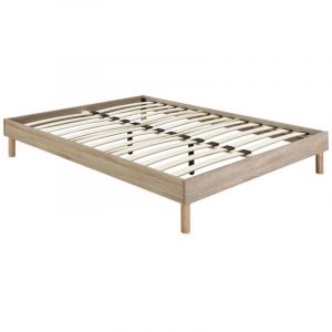 Sommier &agrave; lattes 140 x 190 cm - Naturel clair - muchigan de ysm&eacute;e