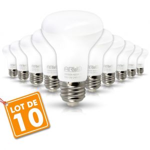 Image de Eclairage design Lot de 10 Ampoules LED Spot R63 E27 9W Eq 60W | blanc-neutre-4000k