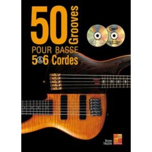 Image de Play Music Publishing TAUZIN BRUNO - 50 GROOVES POUR BASSE 5 & 6 CORDES + DVD + CD