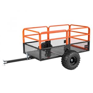 VEVOR Remorque &agrave; Benne Basculante, 793 L, Remorque de Tracteur Tondeuse &agrave; Gazon de Jardin en Acier, Capacit&eacute; de Charge 800,6 kg, avec Pneus 45,72 cm, Chariot de Transport &agrave; D&eacute;versement pour VTT, UTV