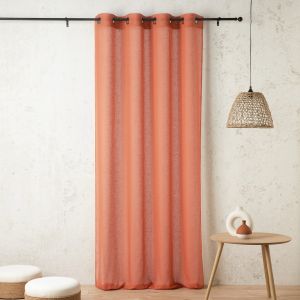 LINDER Voilage &agrave; ?illets 150x240cm KAOLIN-Rose p&eacute;can