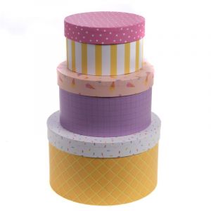 Amadeus Lot de 3 boites de rangement Mia