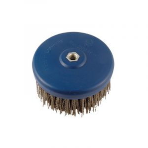 Image de Leman Lot de 2 brosses nylon D. 130 mm M14 pour meuleuse Gr. 46 pour polisseuse pour bois et métal - 150.126V