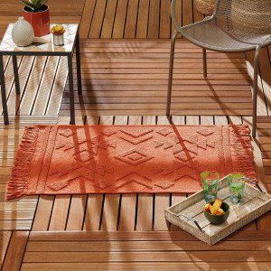 Tapis coton (170 cm) Cilaos Terracotta