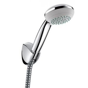 Image de Hansgrohe 27559000 - Set de douchette Crometta 85 Vario avec support de douche Porter`C et flexible Metaflex (1,60 m)