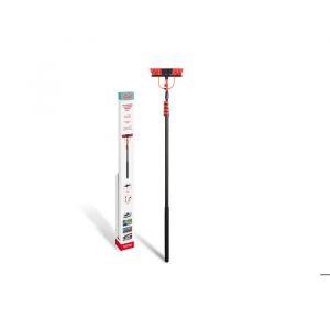 UMUZI CLEANING Brosse de lavage télescopique avec passage d'eau, 7 m, avec rallonge, brosse de nettoyage extensible pour murs extérieurs, voitures et fenêtres