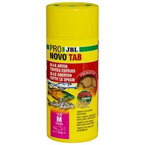 JBL PRONOVO TAB, Aliment pour tous Poissons d'Aquarium de 1-20 cm, Comprimés Alimentaires pour Poissons, taille M, 250 ml