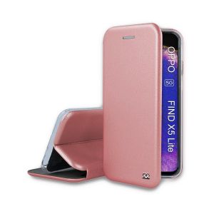 Ibroz Etui Oppo Find X5 Lite Etui Cuir Rose Go