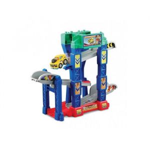 Vtech Tut Tut Bolides - Coffret Multi Cascades Jump Go 4 En 1 Avec Jad - Version Fr - Circuit Course Voiture - Set Jouet Et Carte