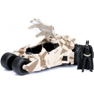 Jada Toys Tumbler Camo Batmobile, Voiture Miniature très détaillée 1:24 avec Figurine Batman, Cockpit et Portes Peuvent être Ouvertes, avec Roue Libre, Camouflage