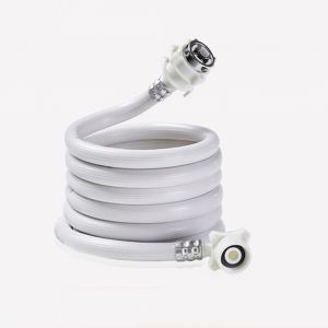 HJLIAN Tuyau d'arrivee d'eau pour machine a laver en PVC avec connecteur en acier, tube d'extension, tuyaux pour machine a laver pour injection d'eau, 1 m/39,4 po