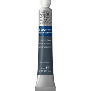 Winsor & Newton Tube de peinture aquarelle fine - Gris de Payne - Cotman - 8ml
