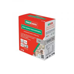 PAREXLANKO - Joint Souple tous Supports - Béton - Joints de Carrelage de 2 à 15 mm Soumis à de Fortes Sollicitations et Rénovation - Sol et Mur - Intérieur et Extérieur - 2,5 kg