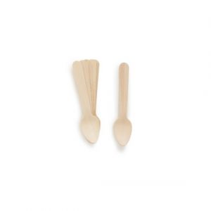 Monoprix Maison 10 mini cuillères en bois, 10cm
