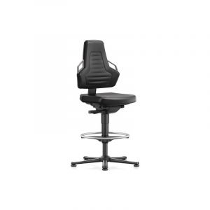 Chaise d'atelier pivotante nexxit bimos 1 pièce(s) chaise atelier pivotante patins mousse intégrale noir - bimos