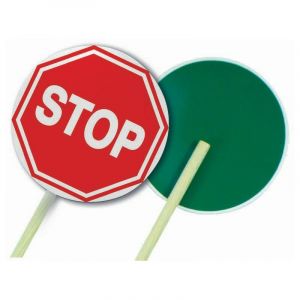 Sofop Taliaplast Panneau k10 d.30cm l.1,2m non retro stop+vert - 520205 panneau routier