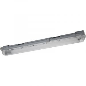 Osram Submarine luminaire étanche avec détecteur de mouvement intégré 60cm 8W, luminaire LED gris, protection IP65, pour entrepôts et garages