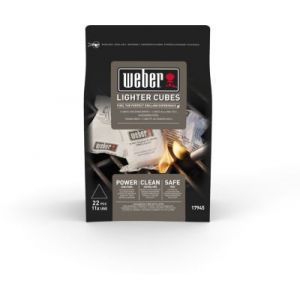 Weber Cubes allume-feux de 22 cubes allume-feux blancs