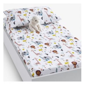 Drap housse bébé coton bio bonnet 17 cm nri Multicolore Couleur Multicolore Taille 70 x 140 cm