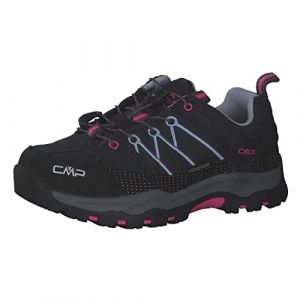 CMP Kids Rigel Low Trekking Shoes WP Mixte Enfant Chaussures de randonnée, Gris Bleu Ciel Titanio Skyway, 36 EU