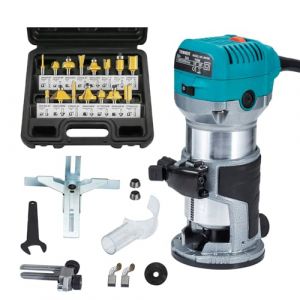 Affleureuse - ANESTY - 710W - Vitesse variable 10 000-30 000 tr/min - Pince 8mm - Accessoires inclus