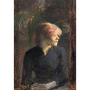 Grafika Henri de Toulouse-Lautrec : Carmen Gaudin, 1885