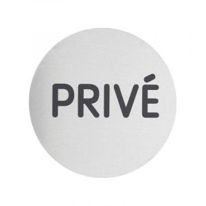 THIRARD Plaque Signaletique Ø80Mm Alu Brosse - Prive