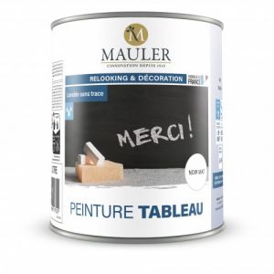 1919 By Mauler - Peinture pour tableau d'école noir mat à la craie : Mauler Peinture Tableau 1L - Noir 1L