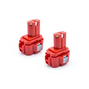 Vhbw 2x NiMH batterie 1500mAh (9.6V) pour outil électrique outil Powertools Tools Makita 6940DW, 6940DWA, 6940DWE, ML901