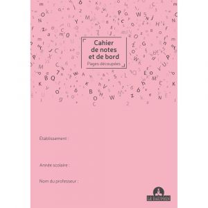Le dauphin Réf. 53934D - 1 Cahier de notes et de bord du professeur - inscription de 41 noms - 26 matières à remplir - Dimensions 29,7 x 21 cm - 48 pages - Couverture de couleur noire/blanc