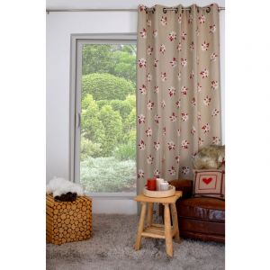 Rideau montagne Eldelweiss lin 180x240cm