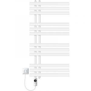 LuxeBath Radiateur Électrique pour Salle de Bain Iron EM, 500x1000mm Blanc, avec