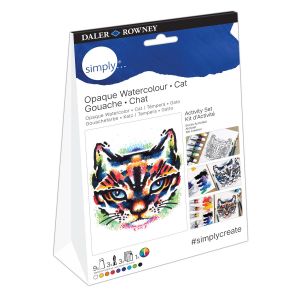 Image de Daler Rowney Simply - Set D'Activité Thématique Chat - Peinture Gouache